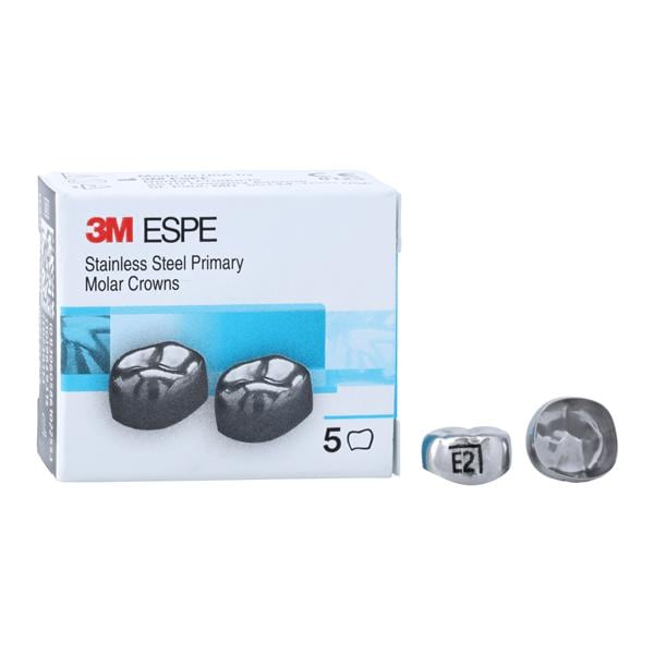 3M™ Crowns Size ELR2 2nd Primary Lower Right Molar Replacement 5/Bx