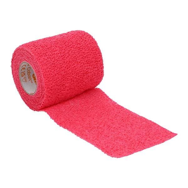 Coban Wrap Bandage Elastic 3"x5yd Red Non-Sterile 24/Ca