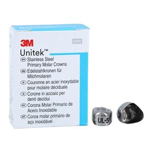 3M™ Unitek™ Crowns Size 5 1st Primary Upper Left Molar Replacement Crowns 5/Bx
