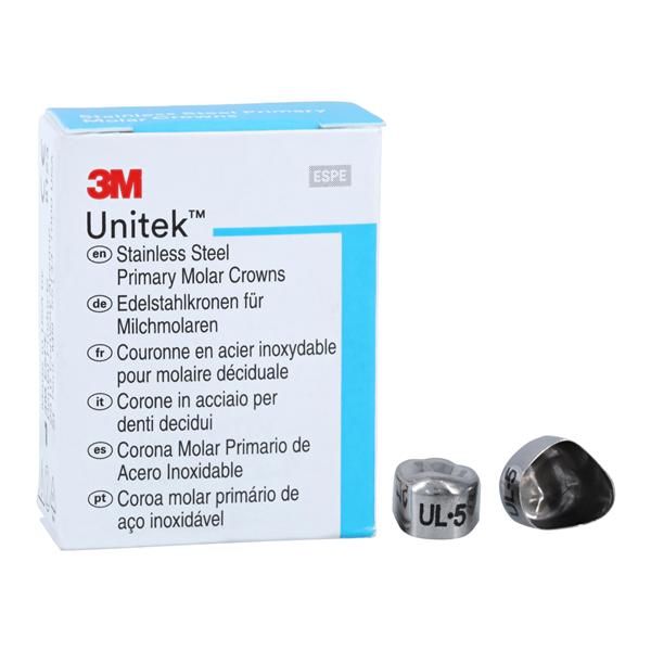 3M™ Unitek™ Stainless Steel Crowns Size 5 1st Pri ULM Replacement Crowns 5/Bx