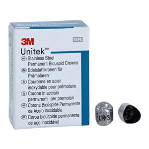 3M™ Unitek™ Crowns Size 3 1st Perm LRB Replacement Crowns 5/Bx