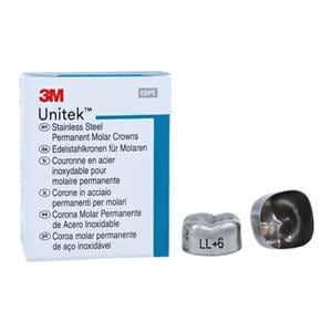 3M™ Unitek™ Crowns Size 6 2nd Permanent Lower Left Molar Replacement Crowns 5/Bx