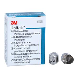3M™ Unitek™ Crowns Size 2 1st Perm ULB Replacement Crowns 5/Bx