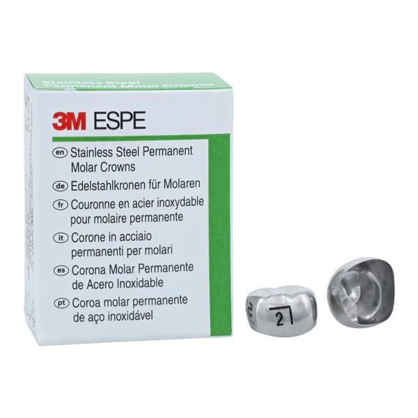 3M Crowns Size 6LR2 1st Permanent Lower Right Molar Replacement Crowns 5/Bx