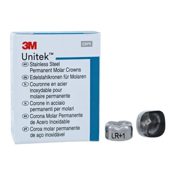 3M™ Unitek™ Crowns Size 1 2nd Perm LRM Replacement Crowns 5/Bx