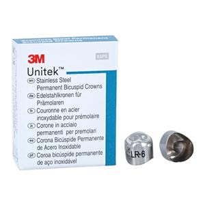 3M™ Unitek™ Crowns Size 6 1st Perm LRB Replacement Crowns 5/Bx
