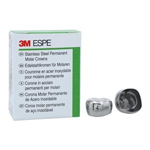 3M Crowns Size 6LL4 1st Permanent Lower Left Molar Replacement Crowns 5/Bx