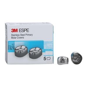 3M™ Stainless Steel Crowns Size DUR6 1st Pri URM Replacement 5/Bx