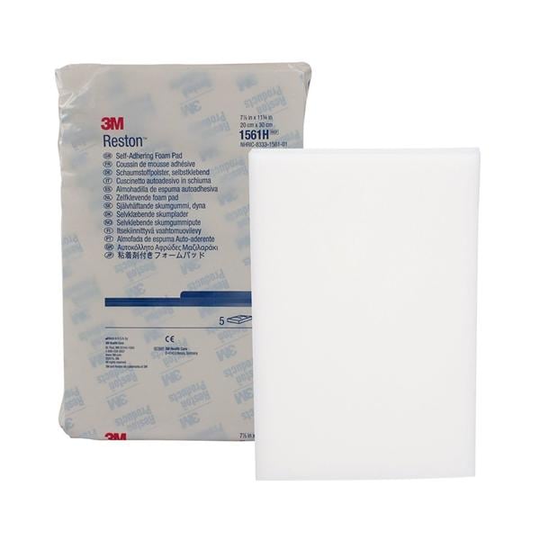 Reston High Support Polyurethane Foam Foam Pad 7-7/8x11-3/4" Self-Adhesive, 5 BX/CA