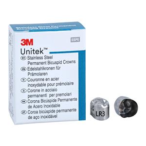 3M™ Unitek™ Crowns Size 3 2nd Perm LRB Replacement Crowns 5/Bx