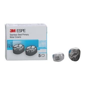 3M™ Crowns Size EUL5 2nd Primary Upper Left Molar Replacement 5/Bx