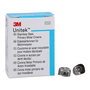 3M™ Unitek™ Crowns Size 2 1st Primary Lower Right Molar Replacement Crowns 5/Bx
