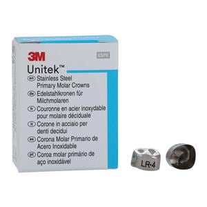 3M™ Unitek™ Crowns Size 4 1st Primary Lower Right Molar Replacement Crowns 5/Bx