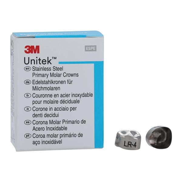 3M™ Unitek™ Crowns Size 4 1st Primary Lower Right Molar Replacement Crowns 5/Bx