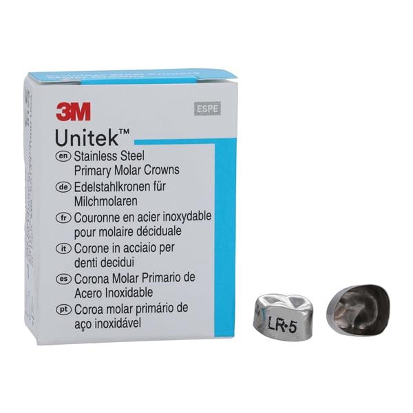 3M™ Unitek™ Crowns 5 1st Primary Lower Right Molar Replacement 5/Bx