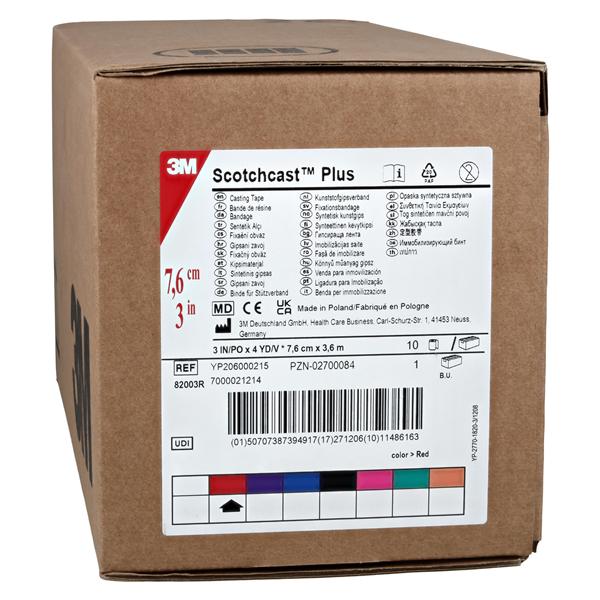 Scotchcast Plus Tape Red 3"x4yd