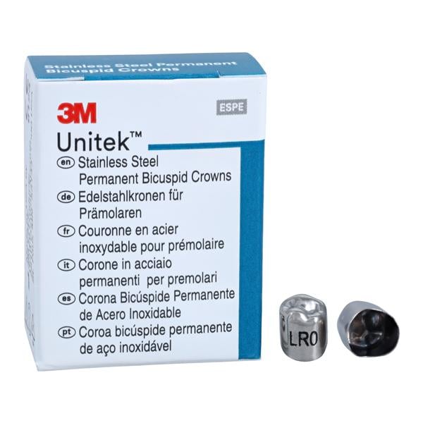 3M™ Unitek™ Crowns Size 0 2nd Perm LRB Replacement Crowns 5/Bx