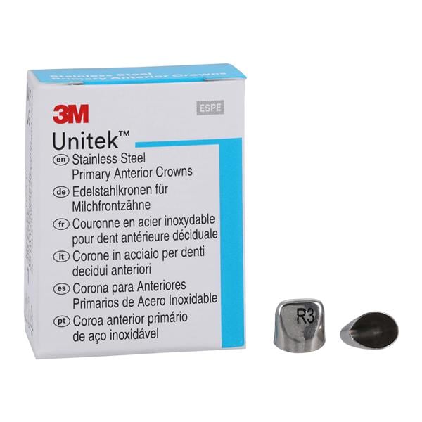 3M™ Unitek™ Crowns Size 3UR Primary Anterior Upper Right Central Refill 5/Bx