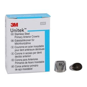 3M™ Unitek™ Crowns Size 5UR Primary Anterior Upper Right Central Refill 5/Bx