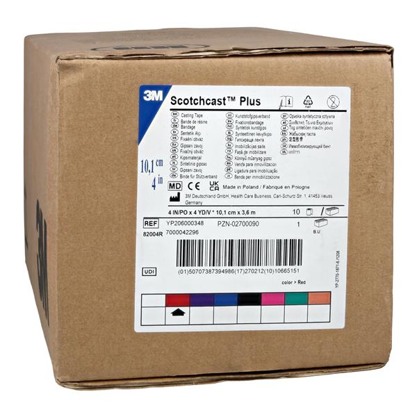 Scotchcast Plus Tape Red 4"x4yd