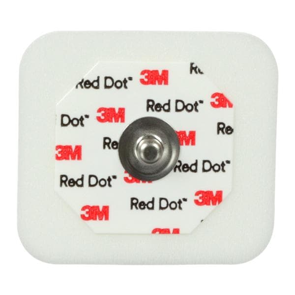 Red Dot Electrocardio Electrode Adult 4x3-1/2cm Foam Disposable 50/Bg, 20 BG/CA