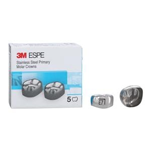 3M™ Stainless Steel Crowns Size ELR7 2nd Prim LRM Replacement 5/Bx