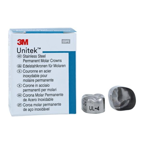 3M™ Unitek™ Crowns Size 4 1st Permanent Upper Left Molar Replacement Crowns 5/Bx