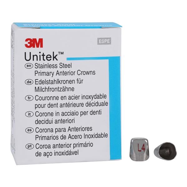 3M™ Unitek™ Crowns Size 4UL Primary Anterior Upper Left Lateral Refill 5/Bx