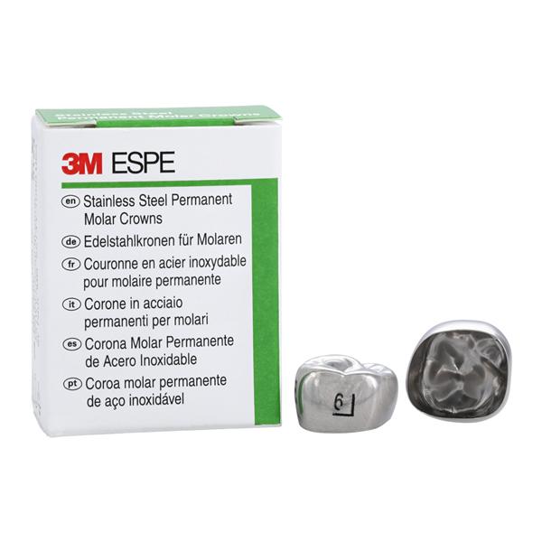 3M Crowns Size 6UR6 1st Permanent Upper Right Molar Replacement Crowns 5/Bx