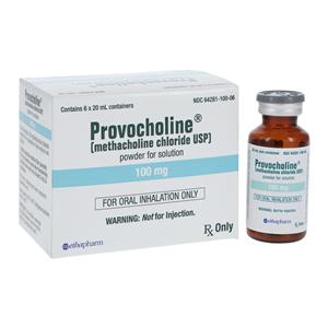 Provocholine Inhalation Powder 100mg Vial 20mL 6/Package