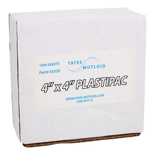 Separating Film Plastic Sheets 4" x 4" 1000/Bx