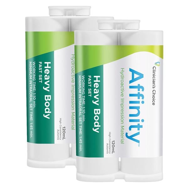 Affinity Impression Material Hydroactive Fast Set 120 mL Heavy Body Refill 2/Pk