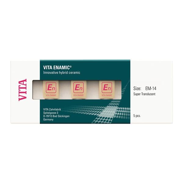 VITA ENAMIC ST Milling Blocks Super Translucent 14 1M1 For CEREC 5/Pk