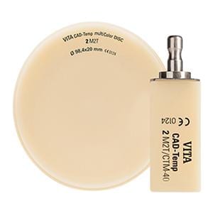 VITA CAD-TEMP monoColor Milling Blocks CT-40 0M1T For Universal 2/Pk