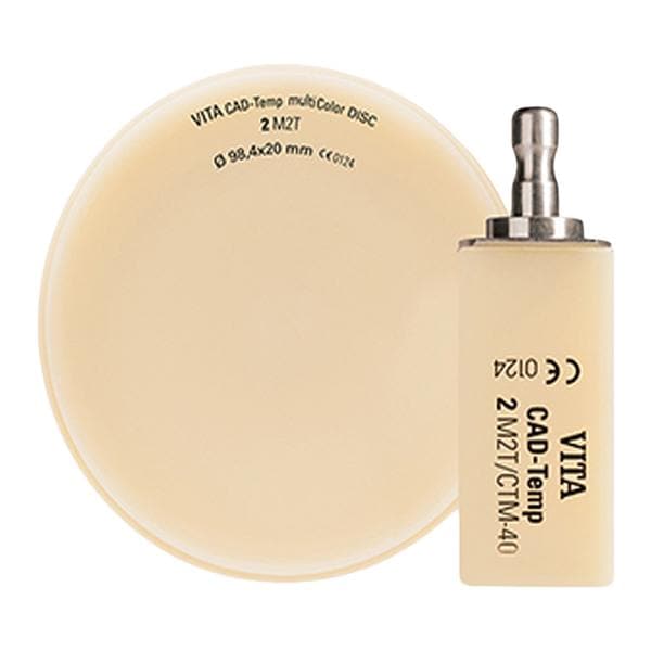 VITA CAD-TEMP multiColor Milling Blocks CTM-40 1M2T For Universal 2/Pk