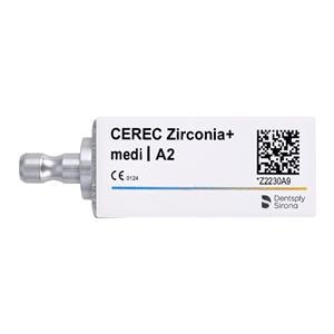 CEREC Zirconia+ Milling Blocks Translucent Medi A2 For CEREC 3/Bx