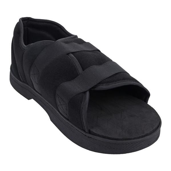 Softie Post-Op Shoe Poly-Cotton Blend/Tricot Foam Black Large Men 10.5-12