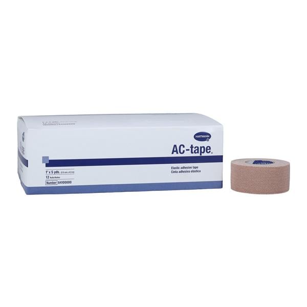 AC Athletic Tape Cotton/Elastic 1"x5yd Tan Non-Sterile 12/Bx, 12 BX/CA