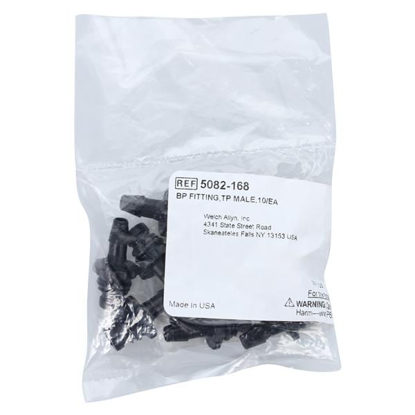 BP Connector Blk LF f/ Sphyg Cfs/BCI/Colin/Dtscp Psprt XG/Exprt Mntr Cfs 10/Pk