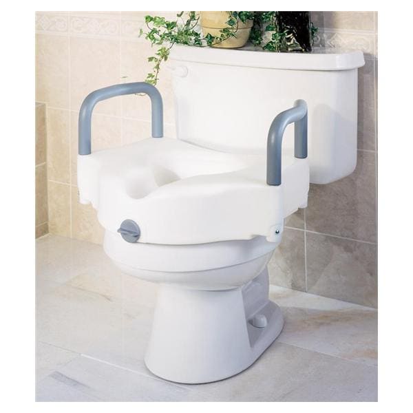 Raised Toilet Seat 350lb Capacity Locking