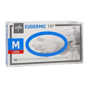 Eudermic MP Latex Exam Gloves Medium Blue Non-Sterile, 10 BX/CA