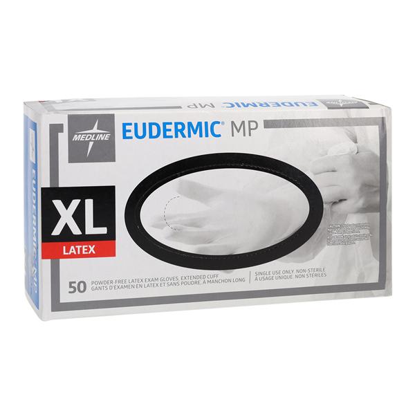 Eudermic MP Latex Exam Gloves X-Large Blue Non-Sterile, 10 BX/CA