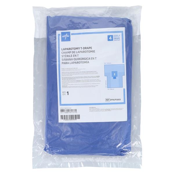12x121x78" Sterile Laparotomy Drape 4x12" Fenestrated, 12 EA/CA