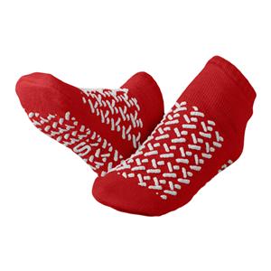 Patient Slippers Terrycloth Red Small Disposable 48/Ca