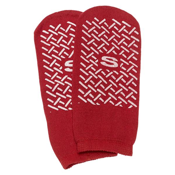 Slipper Socks Cotton/Terry In Red Small 48/Ca