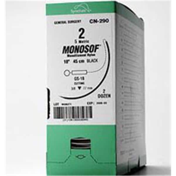 Monosof Suture 2-0 30" Nylon Monofilament C-15 Blue 12/Ca