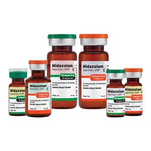 Midazolam Injection 1mg/mL MDV 5mL 25/Package