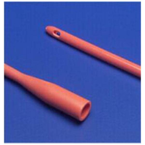 Dover Intermittent Catheter Rounded Tip Red Rubber 12Fr