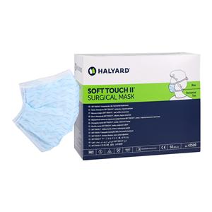 Soft Touch II Surgical Mask Not ASTM Rated Blue 50/Bx, 6 BX/CA