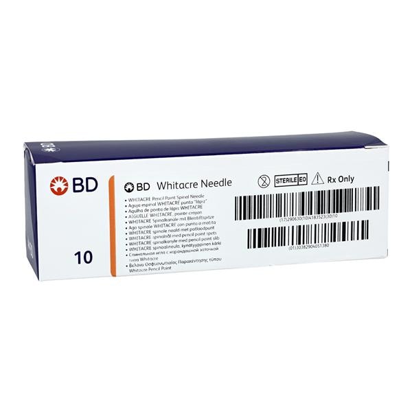 Whitacre Anesthesia Spinal Needle 25g 3-1/2", 5 BX/CA